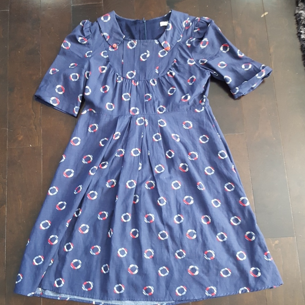 A-LineTulle 50's collared dress